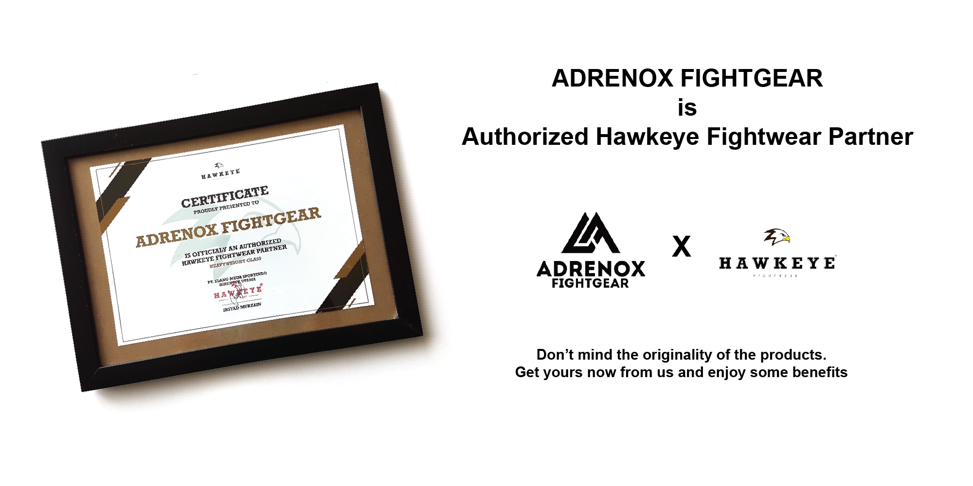 Adrenox Fightgear is Hawkeye Fightwear Authorized Partner